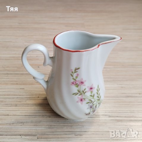 Порцеланов чайник и литиера розова незабравка , снимка 2 - Сервизи - 39879040