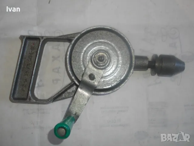 250мм/ф6мм РУСКА СССР СОЦ 1986г. МАЛКА СЪВЕТСКА АЛУМИНИЕВА ПРОФИ РЪЧНА ДРЕЛКА БОРМАШИНА МАТКАП