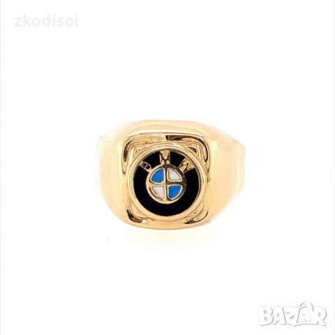 Златен мъжки пръстен 5,92гр. размер:68 14кр. проба:585 модел:13994-1, снимка 1 - Пръстени - 39434461