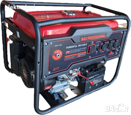 Промоция! Бензинов Генератор за ток HOLGER 8.5 KW. ел. старт - медни намотки / Агрегат за ток, снимка 2 - Генератори - 38848245