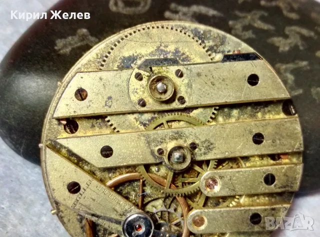 МЕХАНИЗЪМ от РЯДЪК СТАР КОЛЕКЦИОНЕРСКИ ШВЕЙЦАРСКИ ДЖОБЕН ЧАСОВНИК с РИМСКИ ЦИФЕРБЛАТ 49632, снимка 6 - Антикварни и старинни предмети - 48579075
