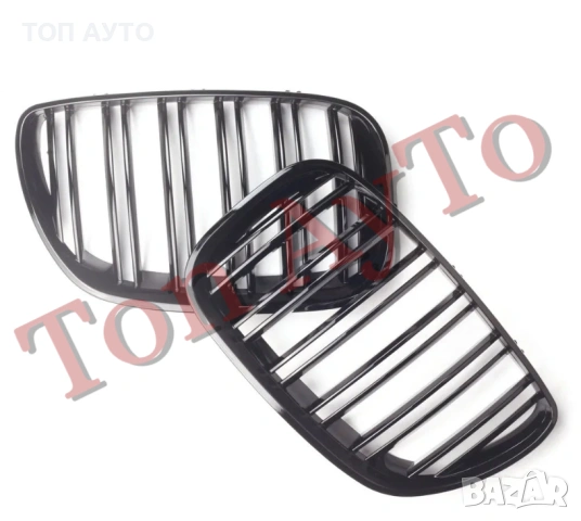 Двойни Бъбреци БМВ BMW Х5 E53 2004 - 2006 LCI Фесйслифт Черен Гланц Решетки, снимка 10 - Аксесоари и консумативи - 54147489