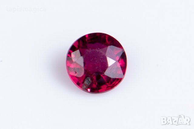 Рубин 0.13ct 3mm VS нетретиран кръгла шлифовка