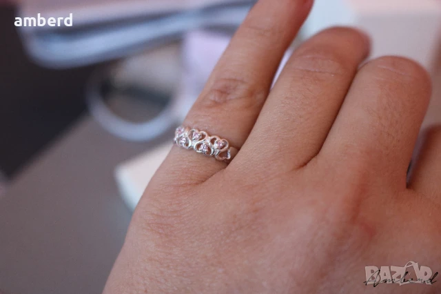 Сребърен пръстен модел R034, снимка 2 - Пръстени - 51340886
