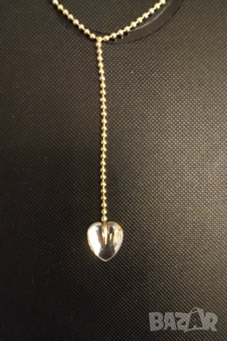 Позлатено сребърно колие със сваровски кристалразпродажба , снимка 7 - Колиета, медальони, синджири - 31437683