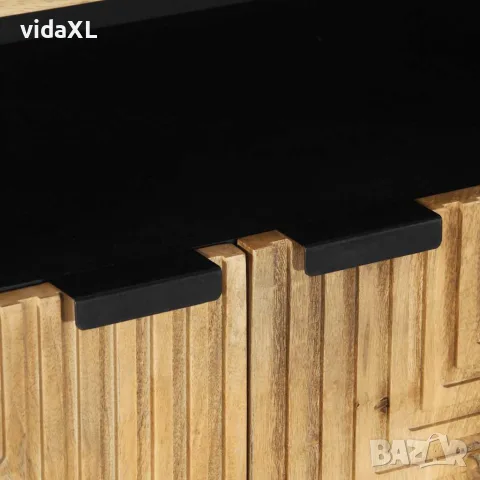 vidaXL Шкаф кафяв 60x33x75 cm Масивна дървесина Манго, снимка 6 - Шкафове - 56147541