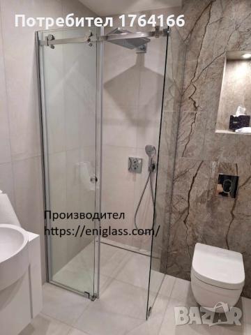 Стационарни душ кабини /тип параван, снимка 4 - Душ кабини и вани - 44760670