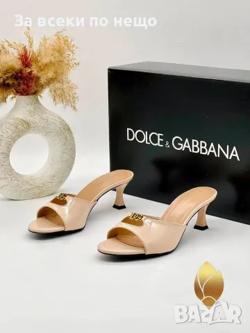 Dolce&Gabbana Дамски Чехли На Ток - Различни Цветове Код SEM-465, снимка 9 - Чехли - 55871543