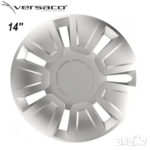 Сребристи тасове Versaco Focus за 14'' джанти, снимка 2 - Аксесоари и консумативи - 55861831