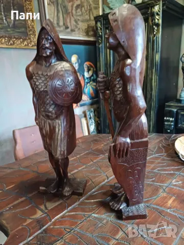 Алцековите войни-дървени скулптури, снимка 8 - Антикварни и старинни предмети - 48689533