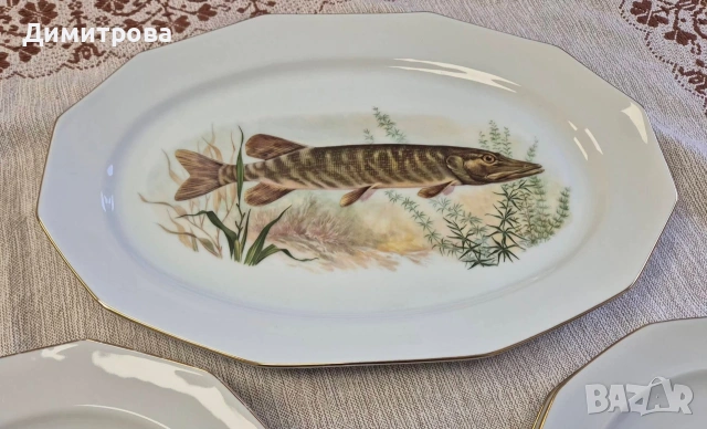 Сервиз риби, Bavaria , снимка 3 - Сервизи - 53955307