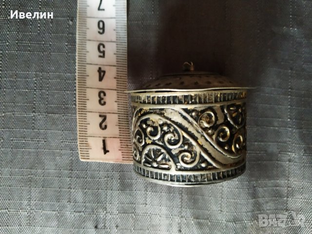 посребрена метална кутийка, снимка 2 - Антикварни и старинни предмети - 30865752