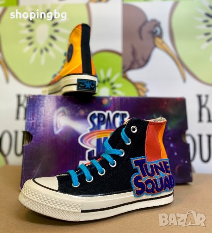-17% Дамски - детски кецове CONVERSE X Space Jam- 35-36, снимка 7 - Детски маратонки - 40250683