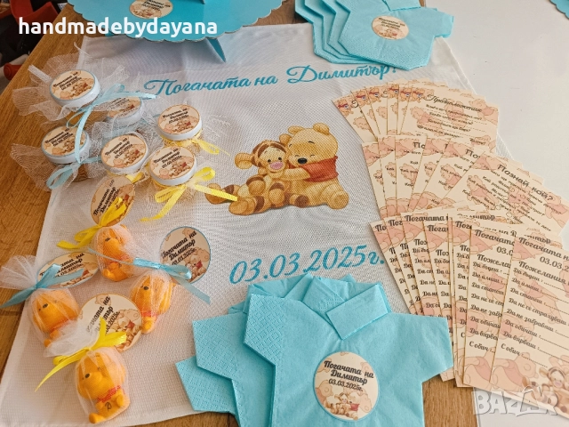 Персонализирана декорация и украса за бебешка погача с дизайн по избор , снимка 13 - Декорация - 52191131