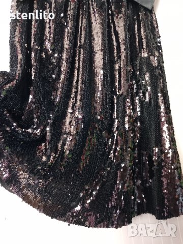 ZARA# черна с пайети# НОВА# вечерна рокля# размер XS, снимка 9 - Рокли - 42290496