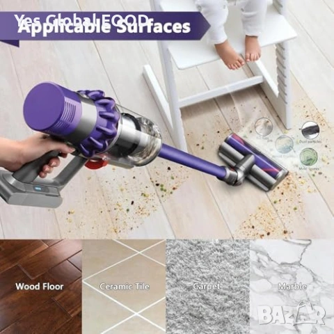 Съвместима Direct Drive четка за Dyson V7 V8 V10 V11 V15 , снимка 4 - Други стоки за дома - 53335653