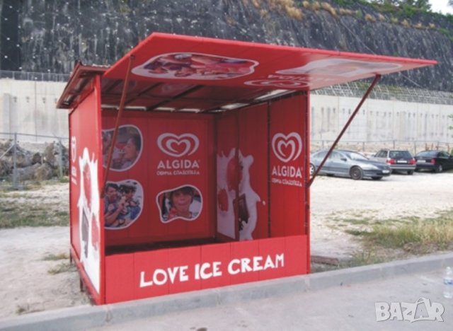 под НАЕМ  БУДКА Търговска --ЛАФКИ --Щандове за продажба на храни, закуски, пуканки, снимка 2 - Други услуги - 42607697