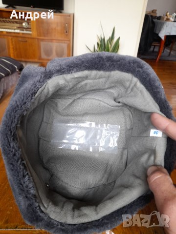 Стара Немска военна шапка,ушанка, снимка 3 - Антикварни и старинни предмети - 40170499