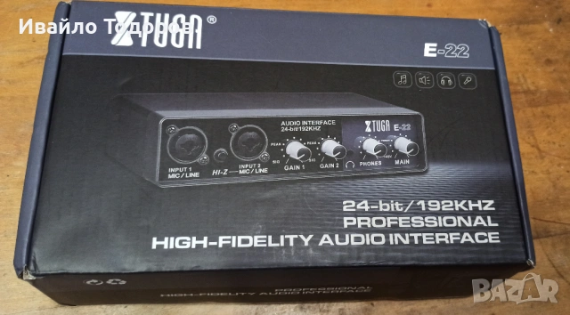 Аудио USB интерфейс (звукова карта) X-TUGA E22, снимка 4 - Китари - 53344978