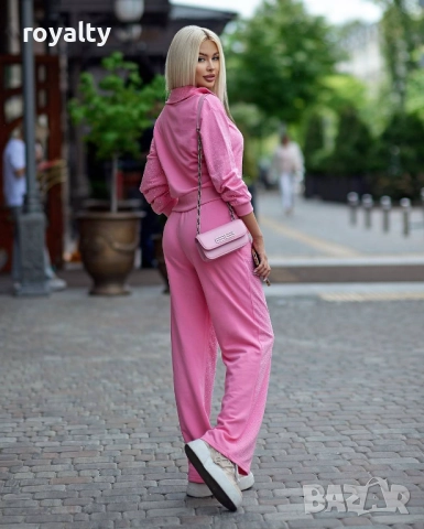 Розов Стилен Дамски Комплект , снимка 3 - Спортни екипи - 52404684