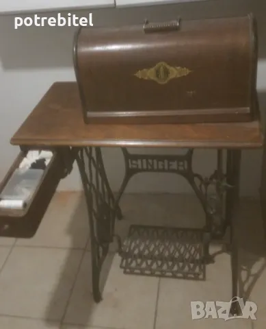 Шевна машина SINGER - крачна - 1927 г. - работеща, снимка 2 - Антикварни и старинни предмети - 48071436