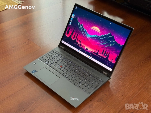16’ UHD+4K Oled Touch/i7-12850HX/Tinkpad P16 Gen1/32GB DDR5/1TB SSD/RTX A1000, снимка 3 - Лаптопи за работа - 54042569