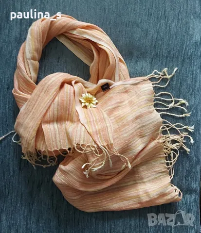 Разкошен марков шал ”Lindex” с еластична дантела , снимка 15 - Шалове - 15946510