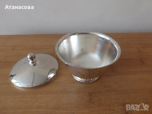 Посребрен сервиз за кафе чай аксесоар съдчета 1970 г, снимка 11 - Сервизи - 42146123