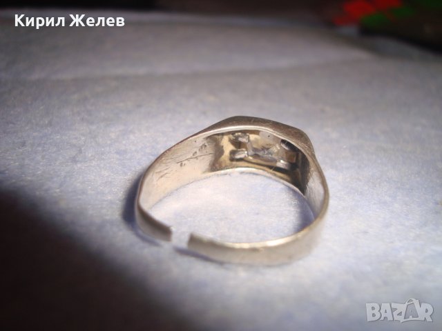 СТАР СРЕБЪРЕН СКЪПОЦЕНЕН РЕГУЛИРУЕМ АРТ ПРЪСТЕН СРЕБРО 925 с ЮВЕЛИРНО ФАСЕТИРАН МОЙСАНИТ 27202, снимка 15 - Пръстени - 36817797