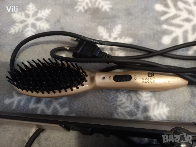 Преса за коса и четка с горещ въздух. , снимка 3 - Преси за коса - 53997338