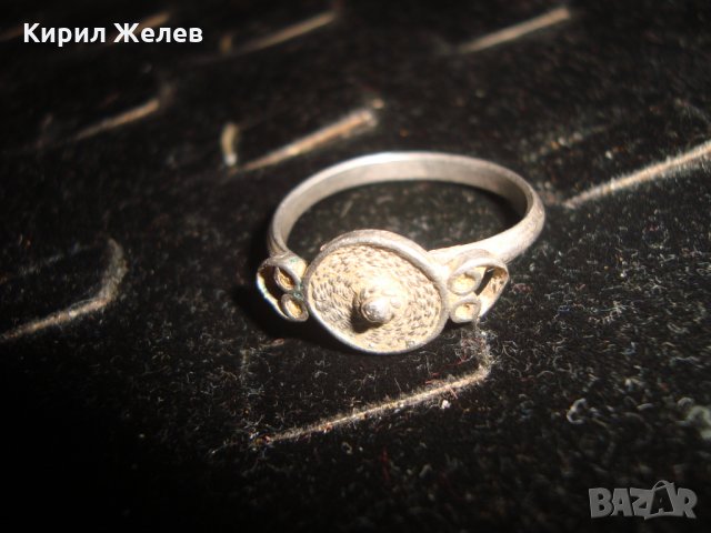 СТАРИНЕН МАЙСТОРСКА ИЗРАБОТКА СРЕБЪРЕН ПРЪСТЕН 19363, снимка 7 - Антикварни и старинни предмети - 31543717