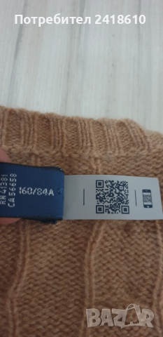 POLO Ralph Lauren Cable Wool / Cashmere Knit Womens Size S  ОРИГИНАЛ! Дамски Пуловер , снимка 4 - Блузи с дълъг ръкав и пуловери - 52352586