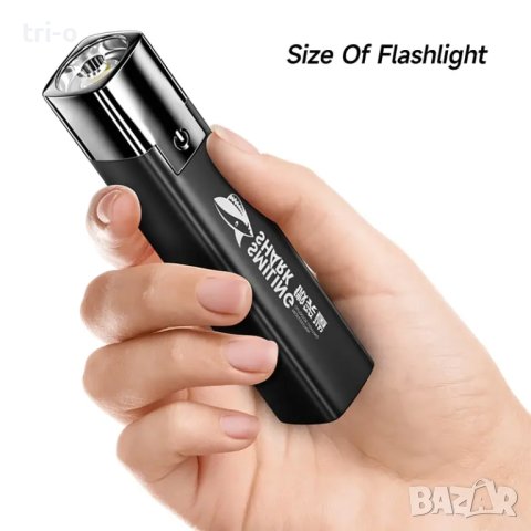 Ярко LED фенерче с USB акумулаторна батерия 3 режима за Къмпинг Лов на открито