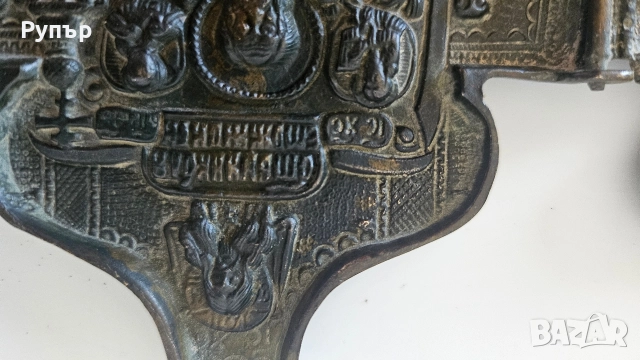 Стара Бронзова икона, снимка 3 - Други ценни предмети - 52611909