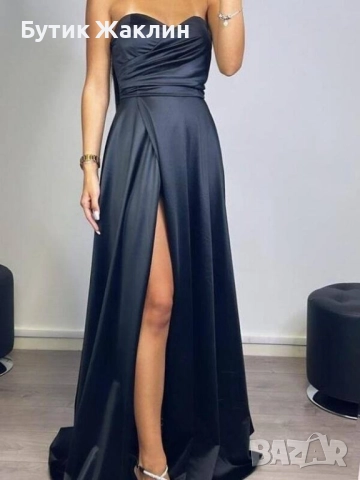 Официална сатенена рокля 