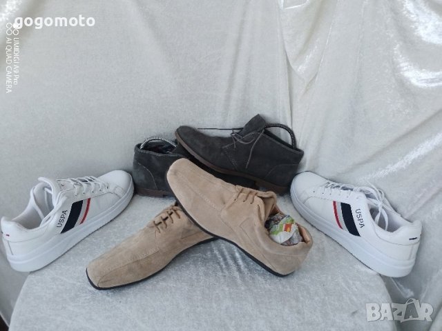 мъжки ежедневни спортни обувки от естествена кожа - велур 44 - 45, снимка 5 - Ежедневни обувки - 44451058