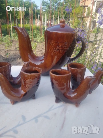 Керамичен  битов сервиз 5 части, снимка 2 - Сервизи - 50619213