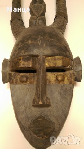 Африканска маска от Нигерия, снимка 5 - Колекции - 31619128