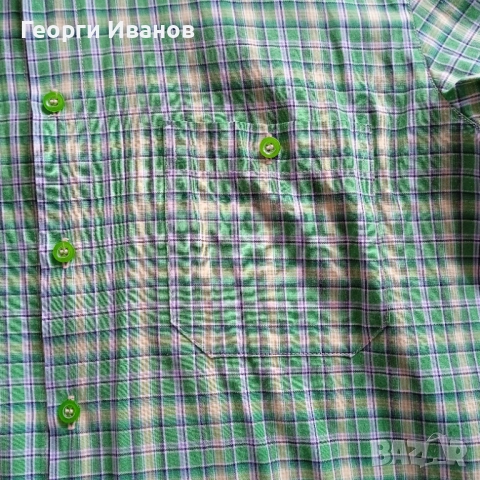 КАТО НОВА M/40 ЕФЕКТНА БЪЛГАРСКА карирана спортно-елегантна риза BG plaid shirt, снимка 3 - Ризи - 53274928