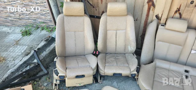 Продавам бежев рекаро салон за BMW E39 комби, снимка 2 - Части - 55892339