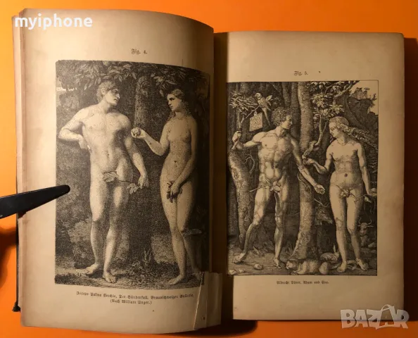 Стара Книга Изкуство История на Изкуствата Алвин Шулц 1884 г. на Немски, снимка 2 - Антикварни и старинни предмети - 49296538