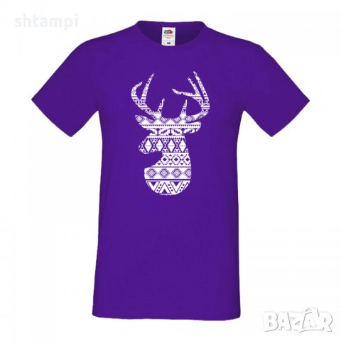 Мъжка тениска Deer 1 Елен Животно,Изненада,Подарък,Празник , снимка 6 - Тениски - 36813687