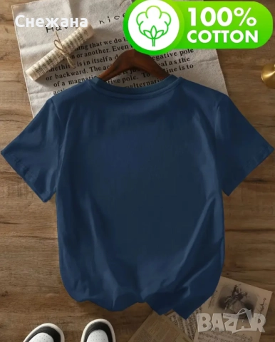 Дамска тениска 100% памук, снимка 2 - Тениски - 52184893