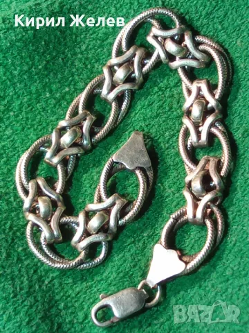 ПРЕВЪЗХОДНА ВИНТИДЖ СРЕБЪРНА ГРИВНА СРЕБРО 925 РЯДКА ПЛЕТКА МАЙСТОРСКА РЪЧНА СТАРА ИЗРАБОТКА 49303, снимка 14 - Гривни - 48480840