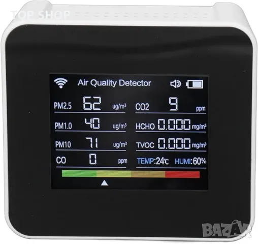 Многофункционален детектор за качество на въздуха Бърза реакция, снимка 7 - Друга електроника - 48712524