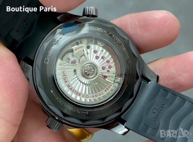 Omega Seamaster Black Edition мъжки часовник, снимка 4 - Мъжки - 44465220