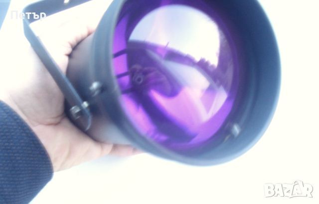 Диско светещ прожектор с цветен лилав филтър PAR 36, снимка 5 - Други - 44688563