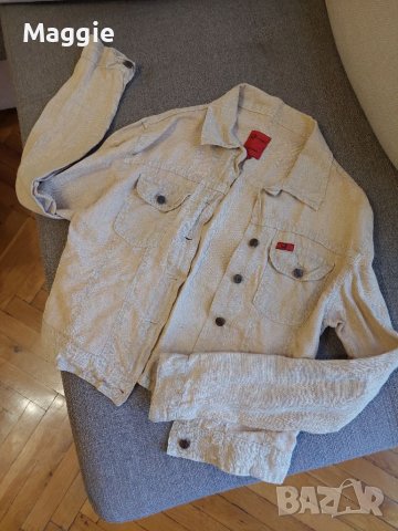 Страхотно ленено яке на Junker, снимка 3 - Якета - 38212176