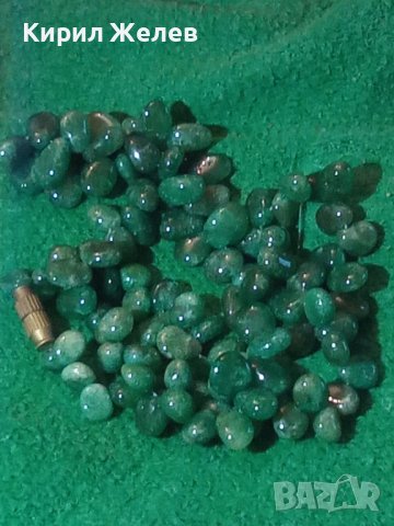 СКЪПОЦЕННА ОГЪРЛИЦА НАТУРАЛЕН ПЕРИДОТ РЕТРО БИЖУ 22796, снимка 8 - Колиета, медальони, синджири - 33423053