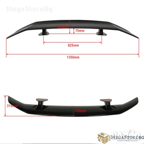 Спойлер за багажник PG285-1 Карбон, снимка 5 - Аксесоари и консумативи - 49118963